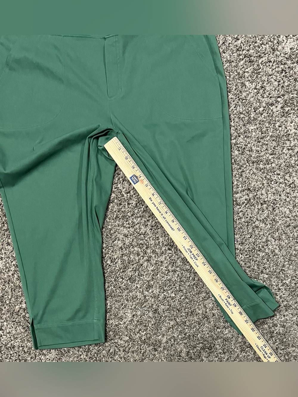 Denim & Co. Comfy Knit Air Petite Straight Crop Pant with Side Slits! Size LP. - Picture 12 of 15